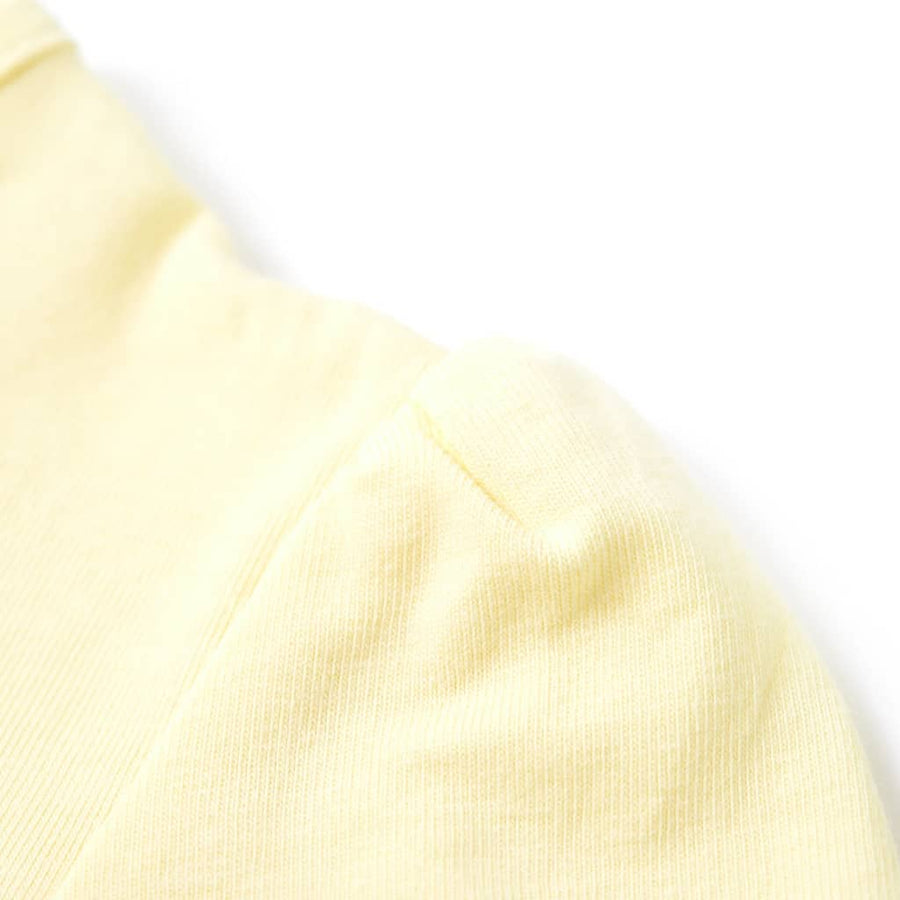 Kindershirt 92 zachtgeel Geel