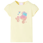 Children's T-shirt 116 soft yellow