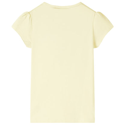 Kindershirt 116 zachtgeel Geel 116