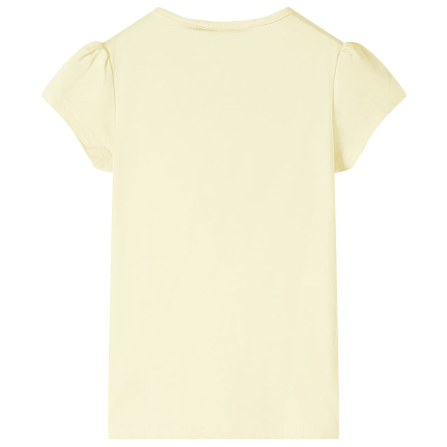 Kindershirt 116 zachtgeel Geel 116