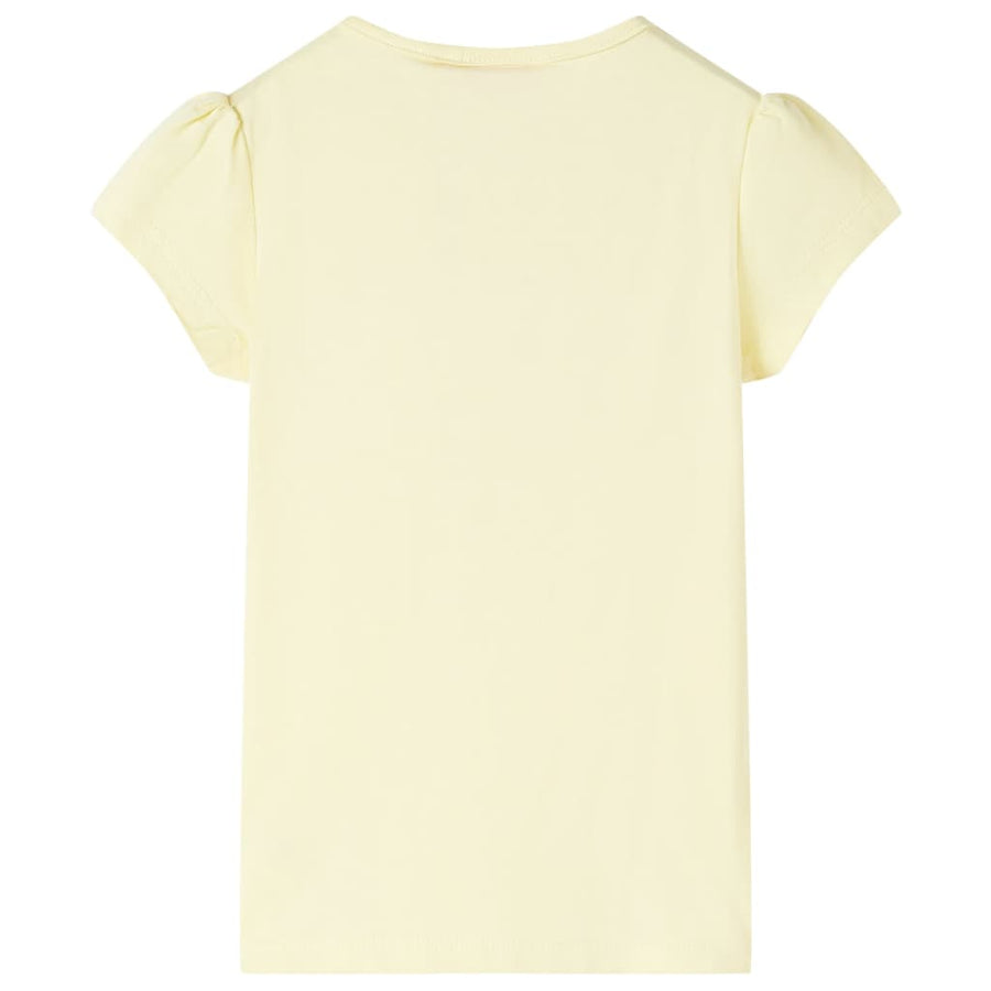 Kindershirt 128 zachtgeel Geel 128