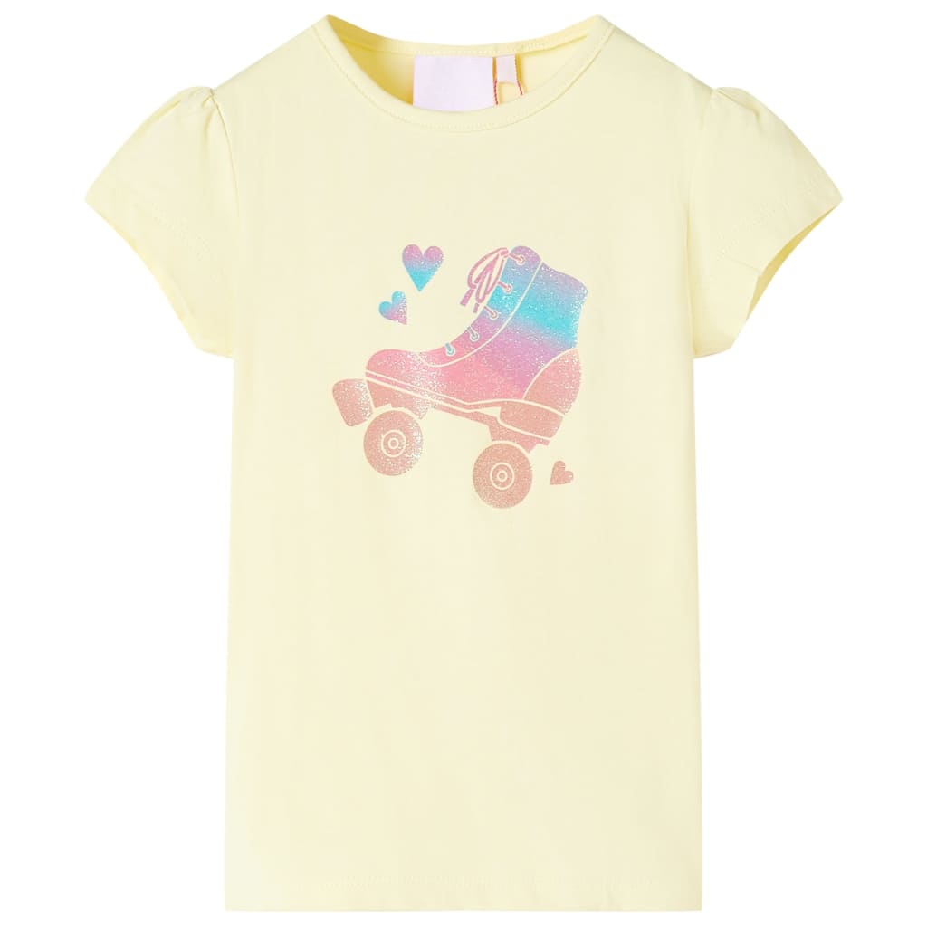 Kindershirt 140 zachtgeel Geel 140