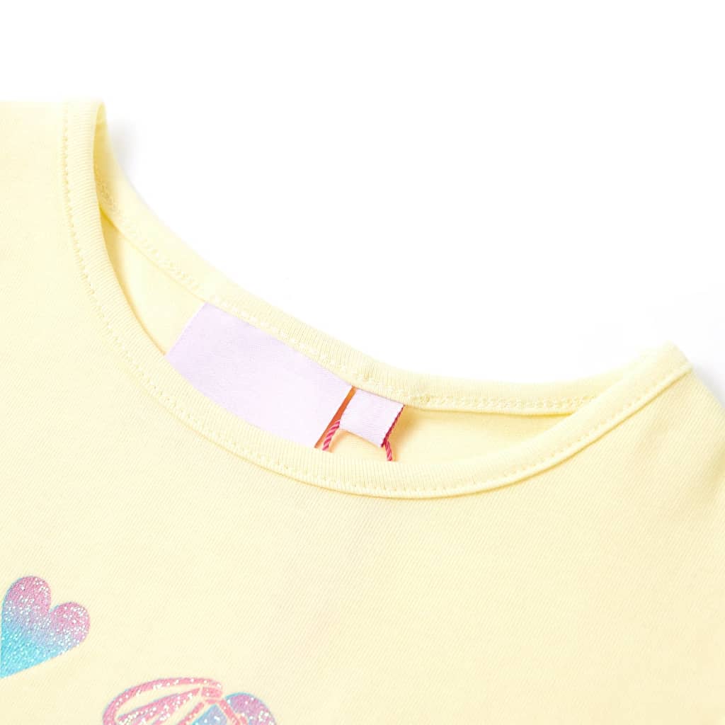 Kindershirt 140 zachtgeel Geel 140