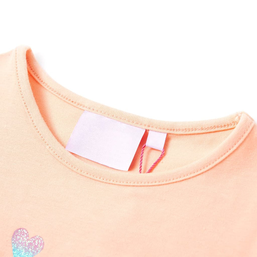 Kindershirt 104 lichtoranje orange