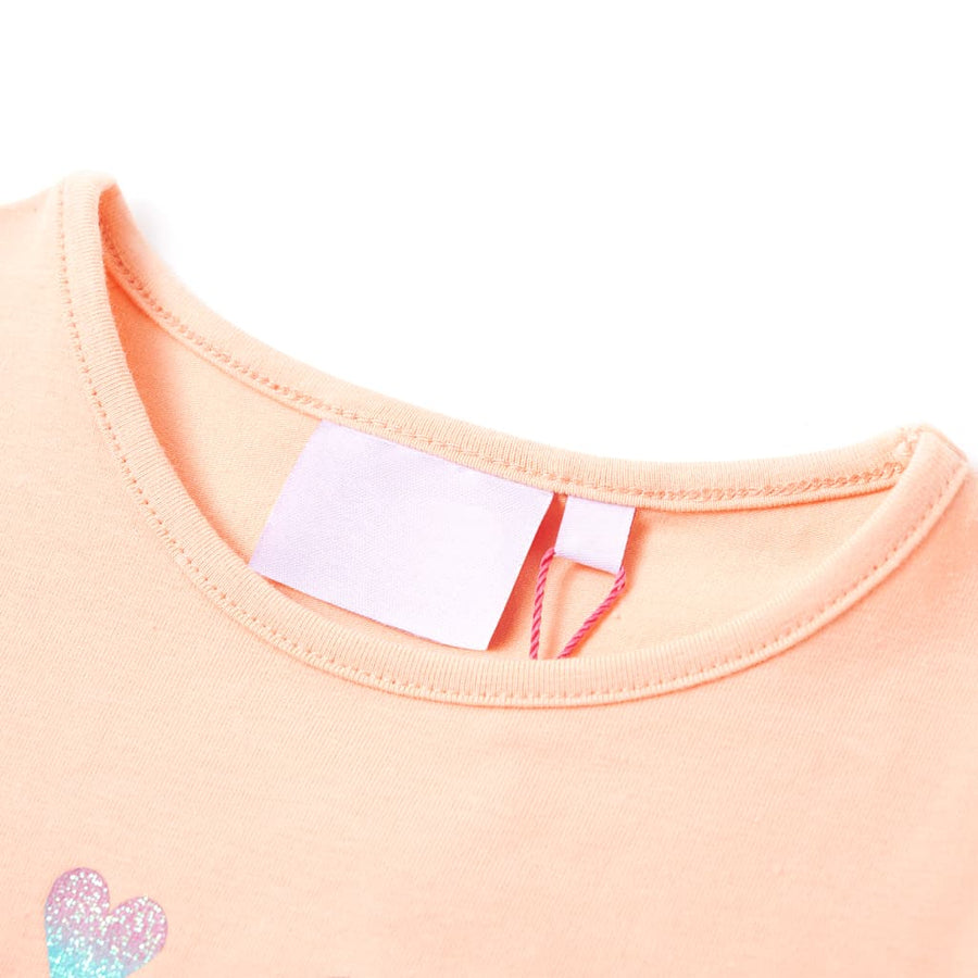 Kindershirt 116 lichtoranje orange