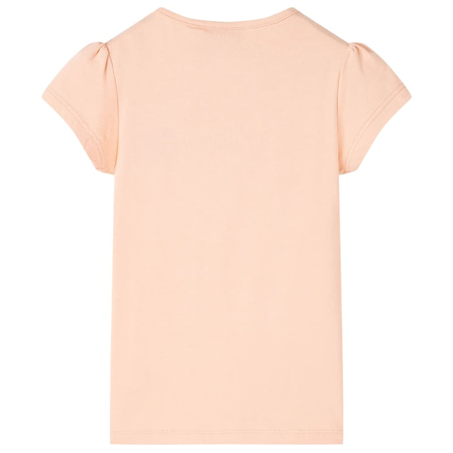 Kindershirt 128 lichtoranje orange
