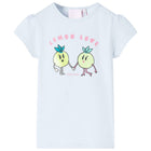 Kindershirt lichtblauw maat 140