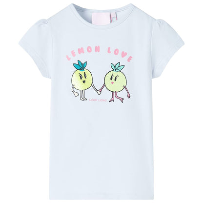 Kindershirt 140 lichtblauw lichtblauw