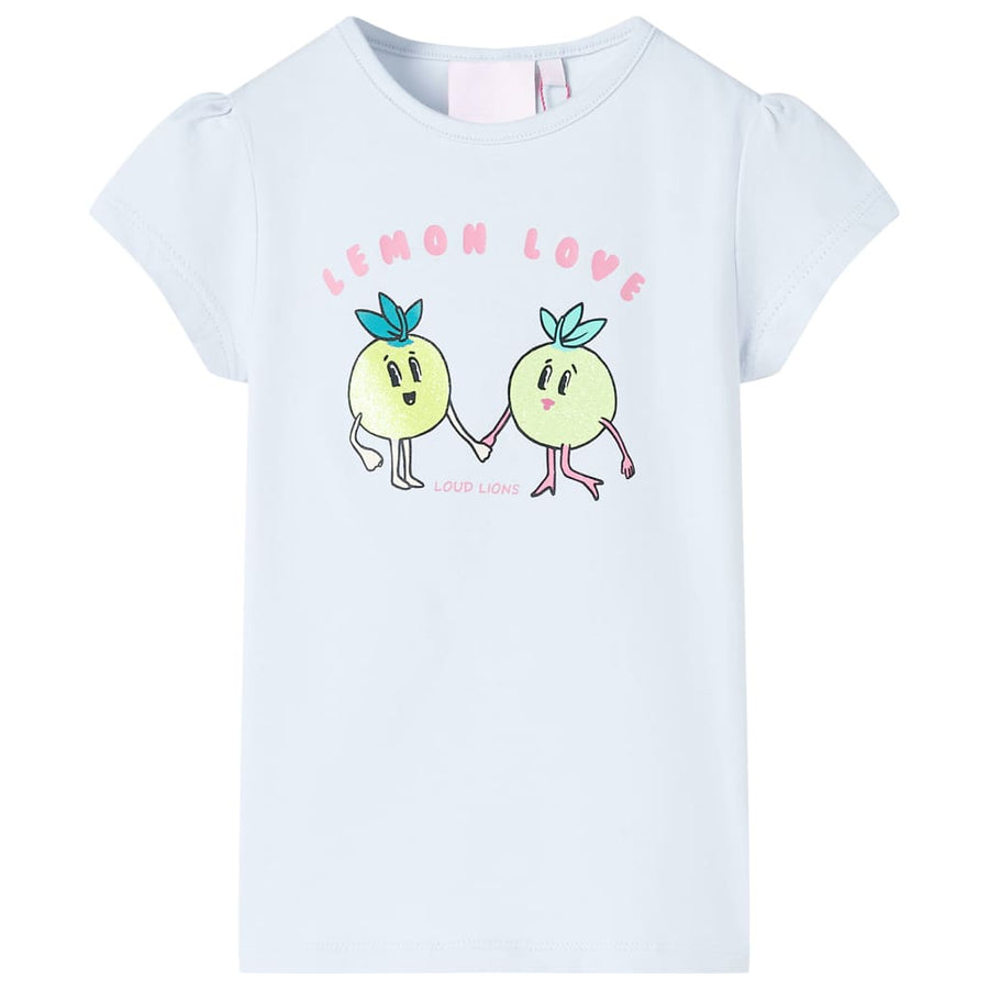 Kindershirt 140 lichtblauw lichtblauw