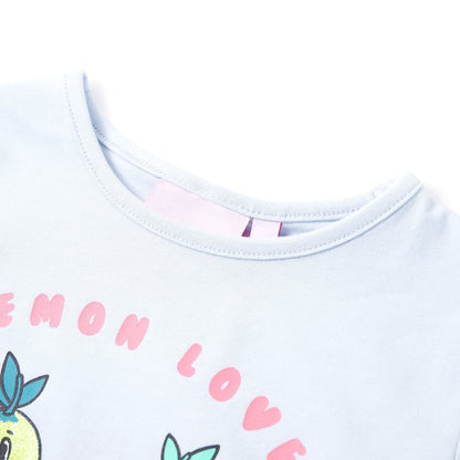Kindershirt 140 lichtblauw lichtblauw