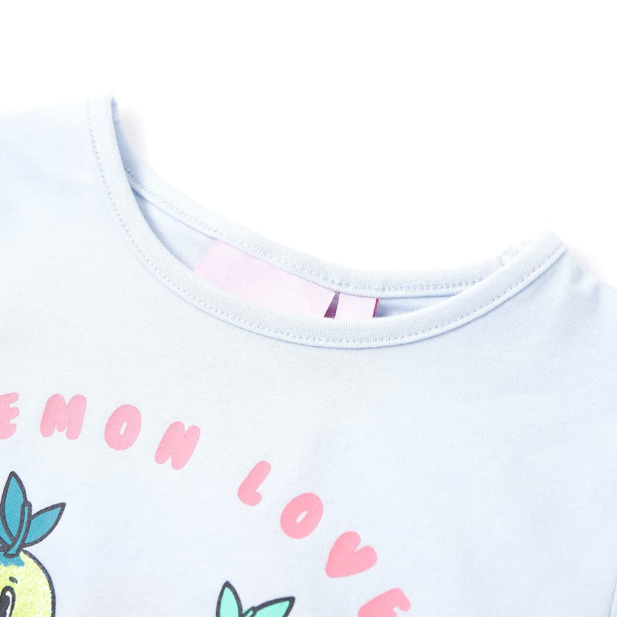 Kindershirt 140 lichtblauw lichtblauw