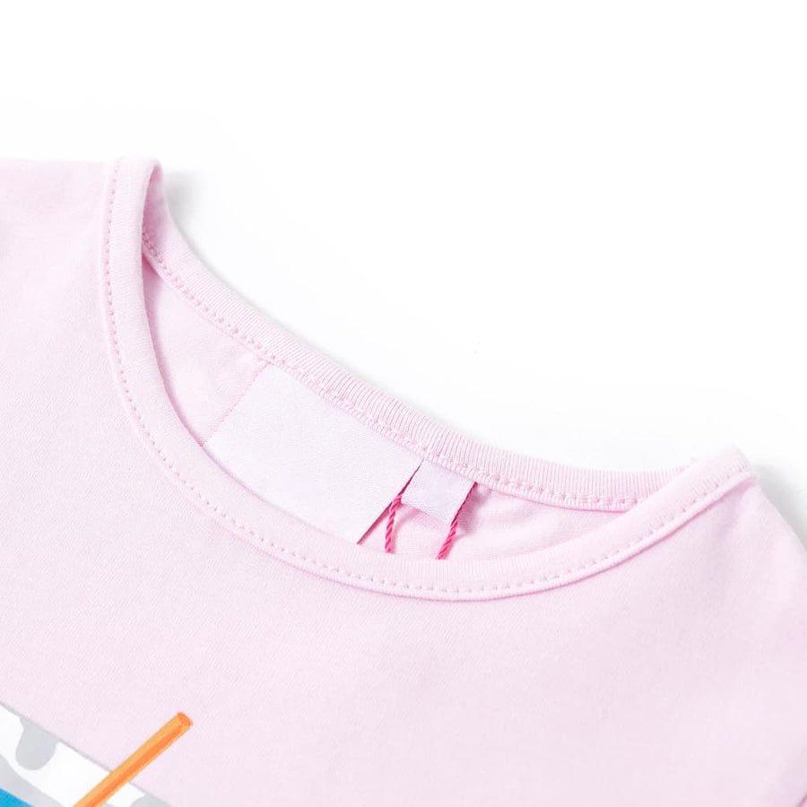 Kindershirt 116 zachtroze Roze