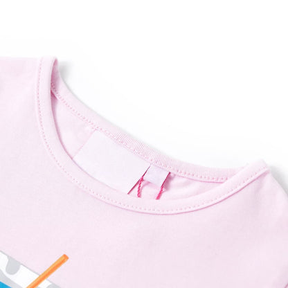 Kindershirt 140 zachtroze Roze