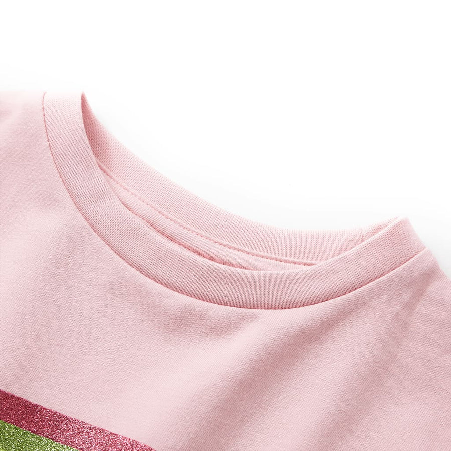 Kinderjurk met trekkoord 104 lichtroze Roze 104