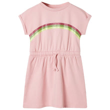 Kinderjurk met trekkoord 128 lichtroze Roze 128