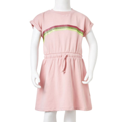 Kinderjurk met trekkoord 140 lichtroze Roze 140
