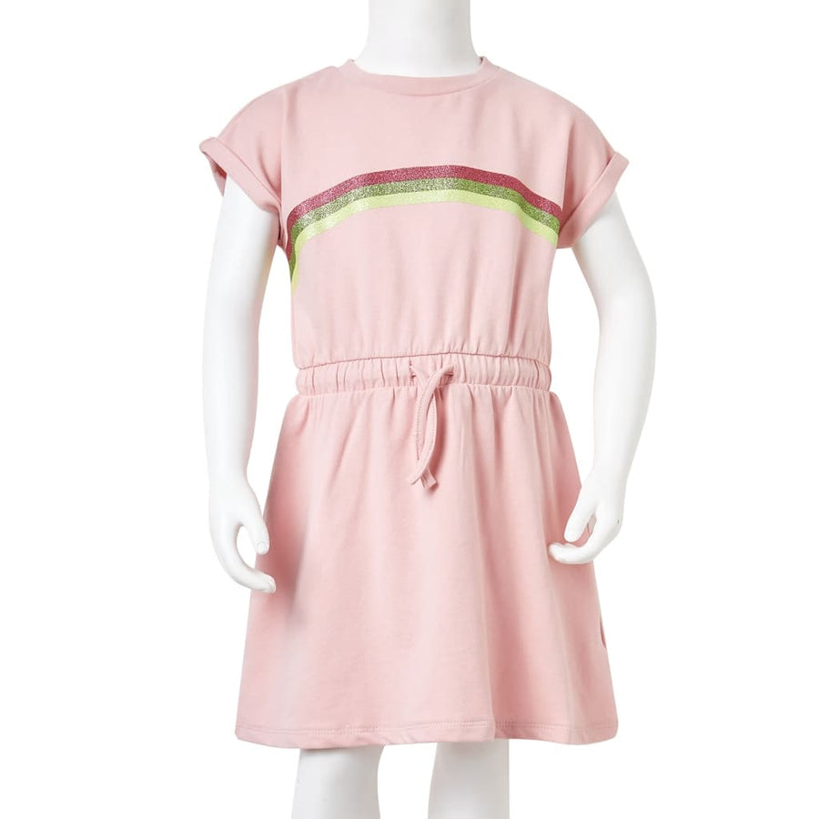 Kinderjurk met trekkoord 140 lichtroze Roze 140