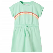 Kids' dress with drawstring 128 bright green