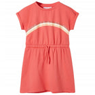 Girls' dress with drawstring 116 coral