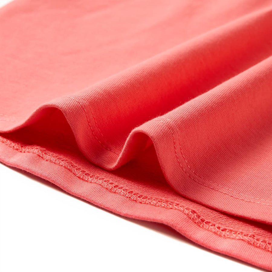 Kinderjurk met trekkoord 128 koraalkleurig Koraal