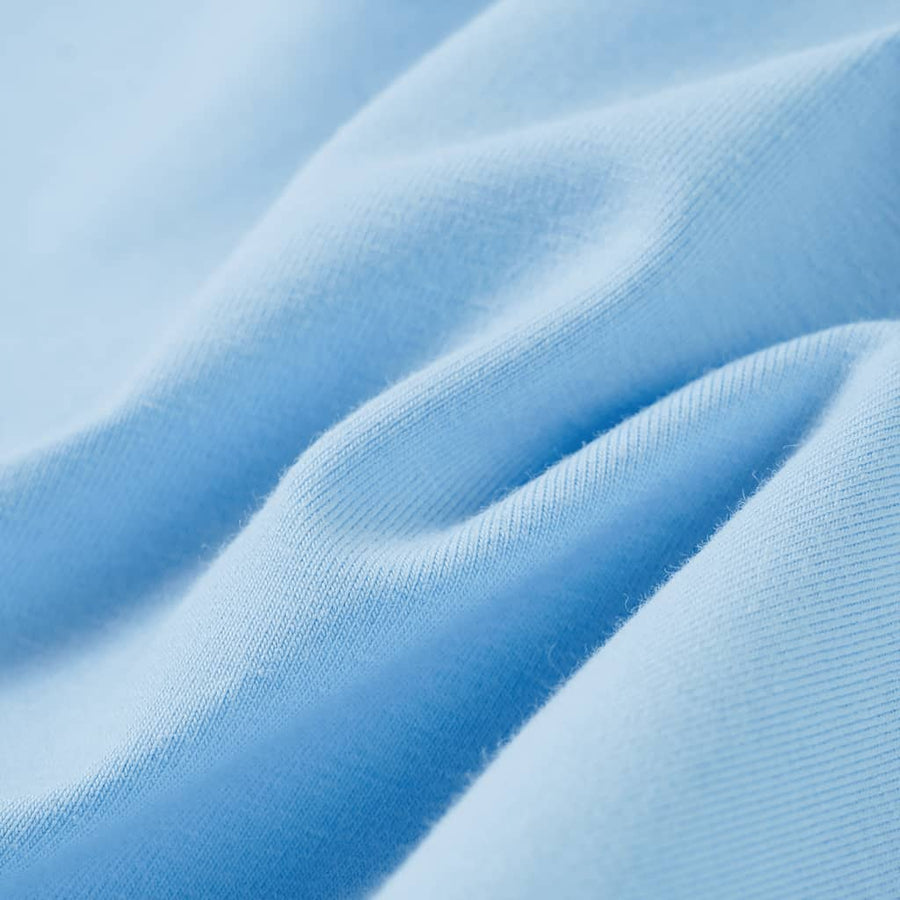 Kindershirt met ruches aan de mouwen 140 lichtblauw Blauw 140