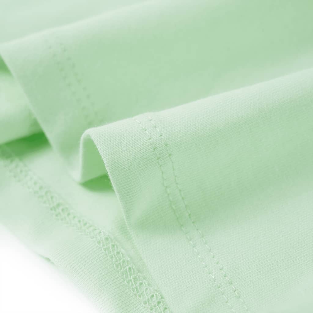 Kindershirt met ruches aan de mouwen 116 zachtgroen Groen