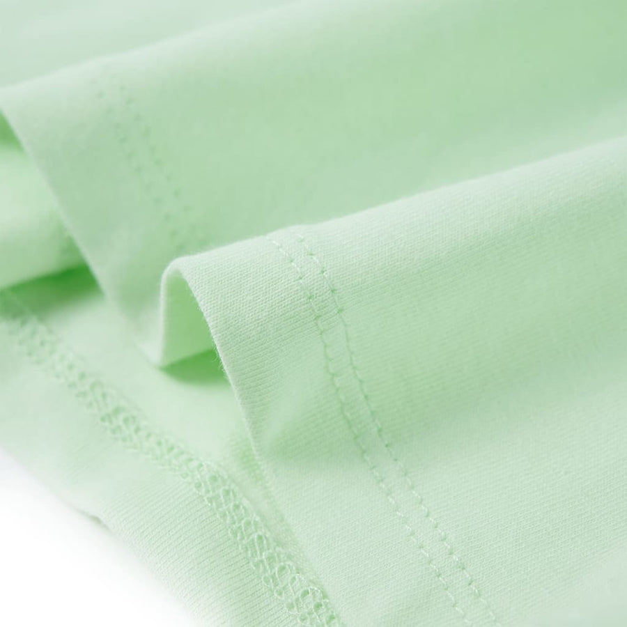 Kindershirt met ruches aan de mouwen 128 zachtgroen Groen