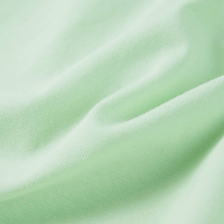 Kindershirt met ruches aan de mouwen 128 zachtgroen Groen