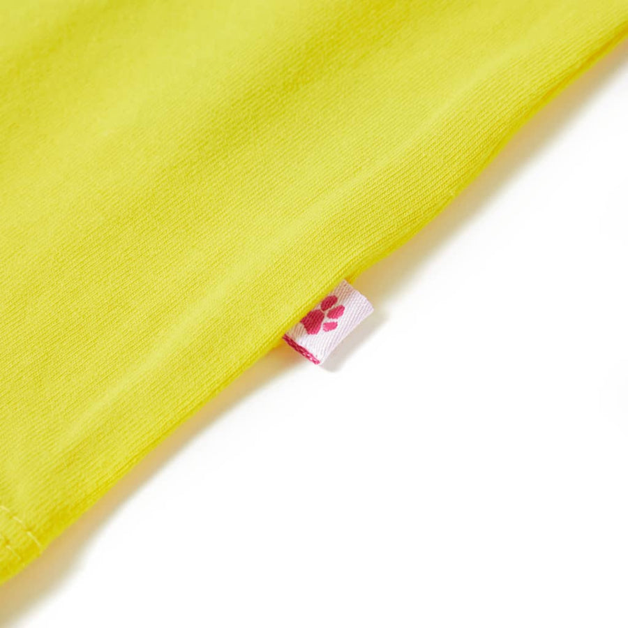 Kindershirt met kapmouwen 140 felgeel Geel 140