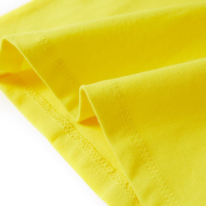 Kindershirt met kapmouwen 140 felgeel Geel 140
