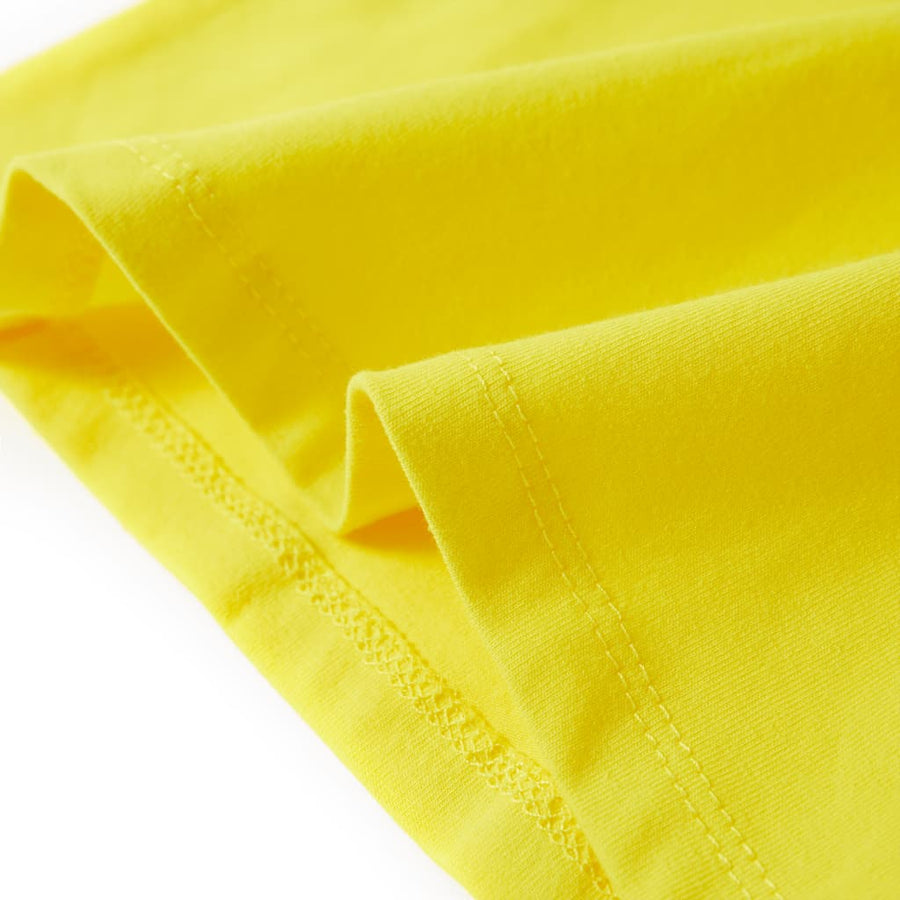 Kindershirt met kapmouwen 140 felgeel Geel 140