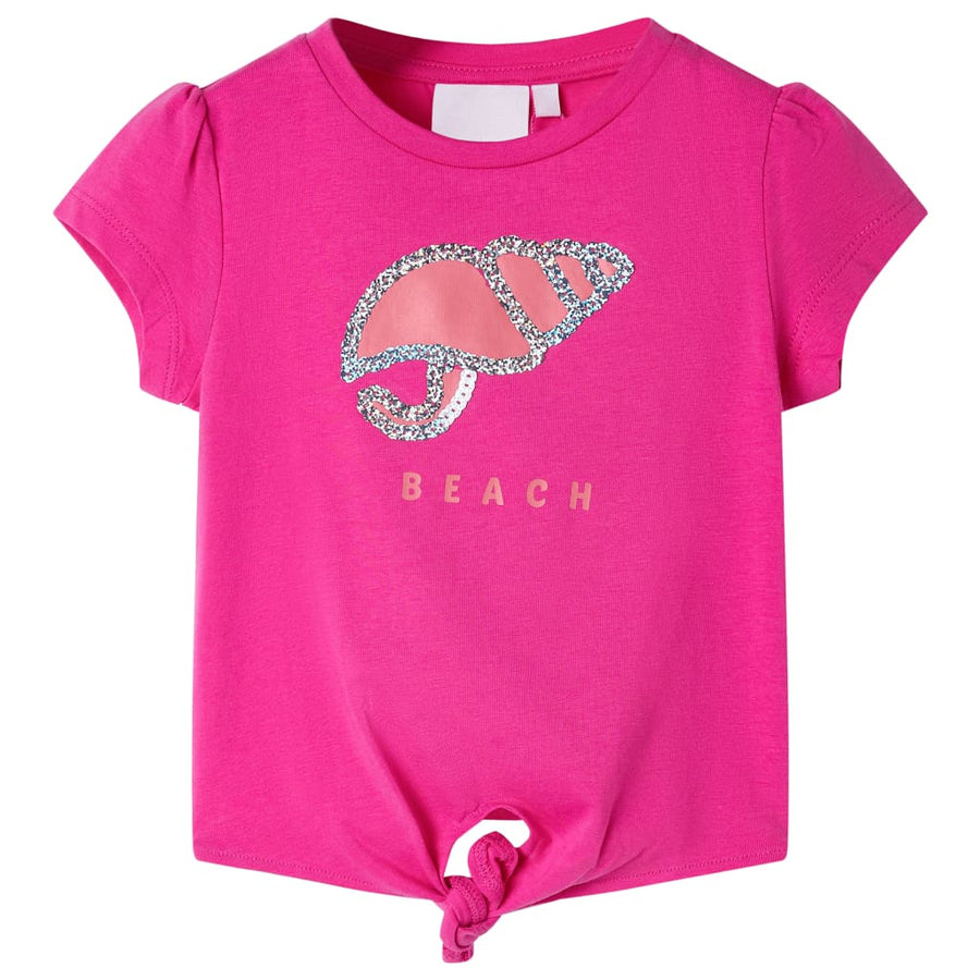 Kindershirt 116 donkerroze Roze