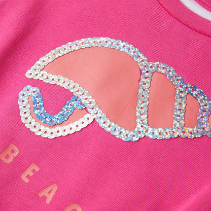 Kindershirt 116 donkerroze Roze