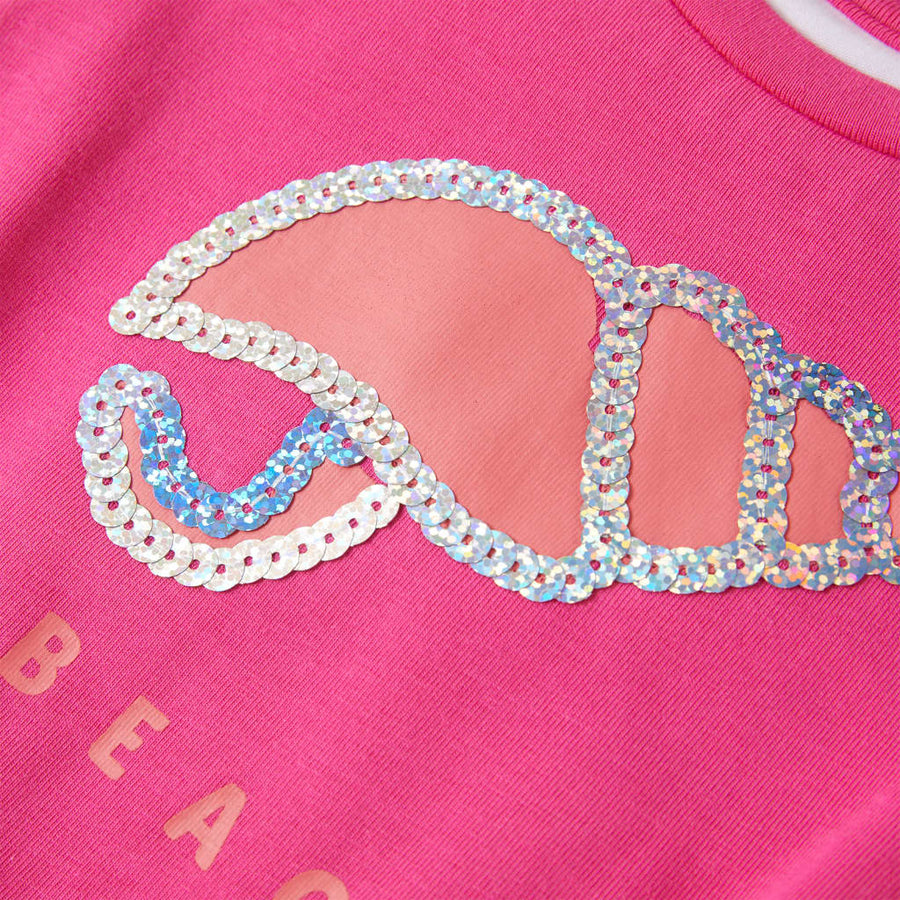 Kindershirt 116 donkerroze Roze