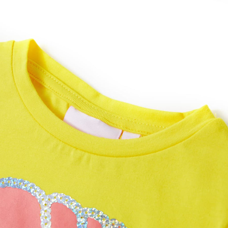 Kindershirt 104 geel Geel 104