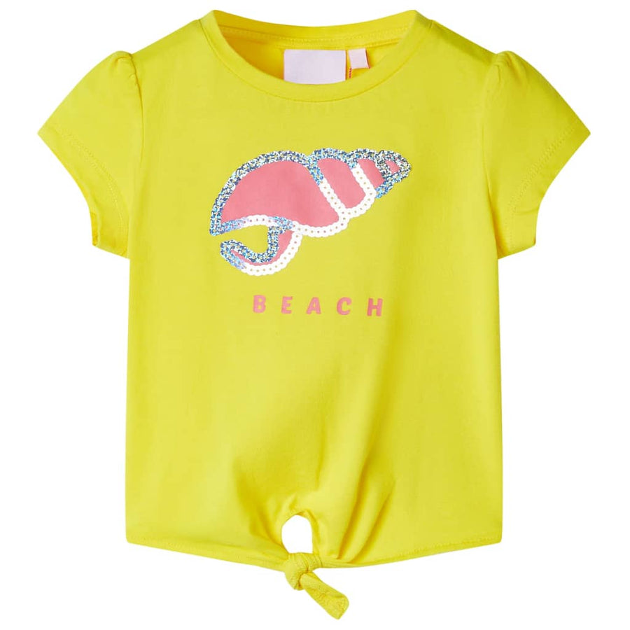 Kindershirt 128 geel Geel 128