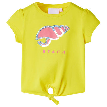 Kindershirt 140 geel Geel