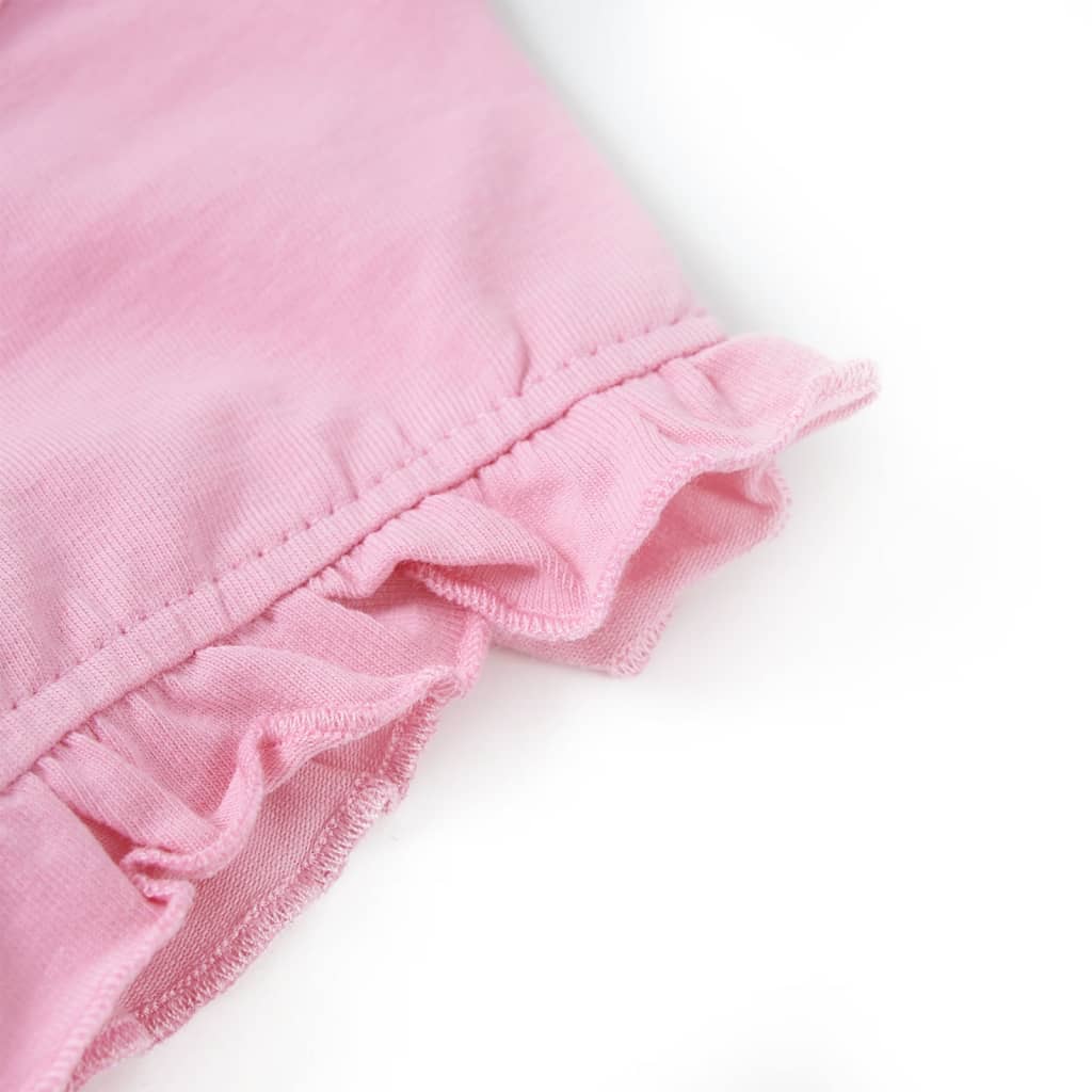 Kindershirt met korte mouwen 104 felroze Roze