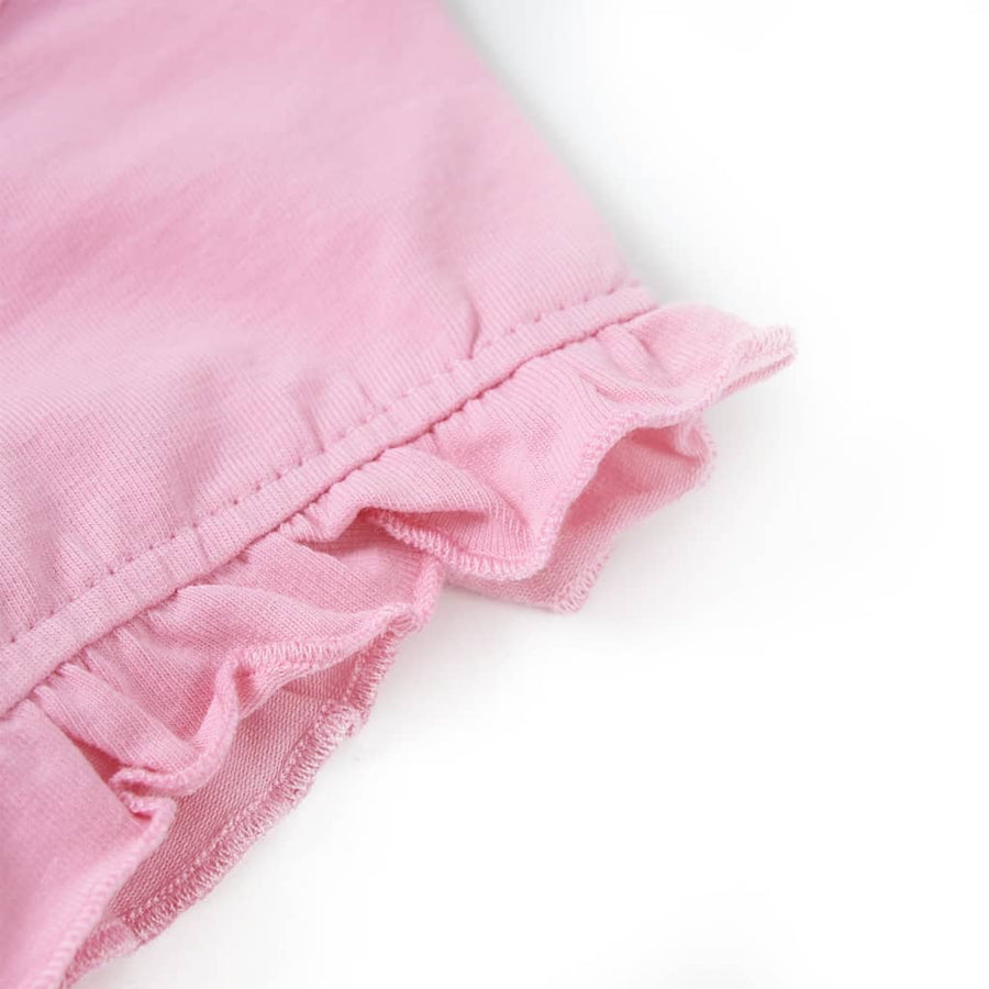 Kindershirt met korte mouwen 104 felroze Roze