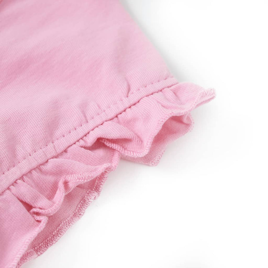 Kindershirt met korte mouwen 116 felroze Roze
