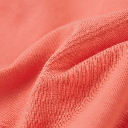Kindershirt met korte mouwen 104 koraalkleurig Koraal 104