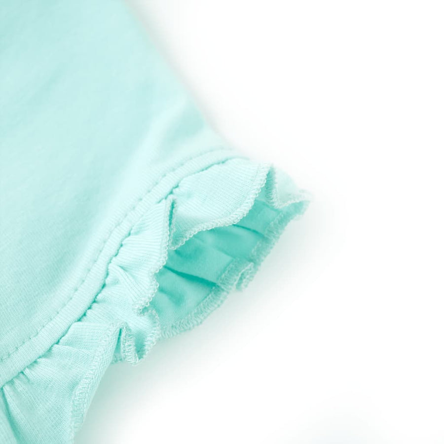 Kindershirt met korte mouwen 116 lichtzeeblauw Aqua 116