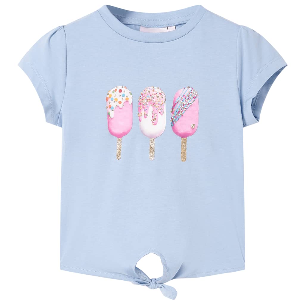 Kindershirt 116 blauw Blauw