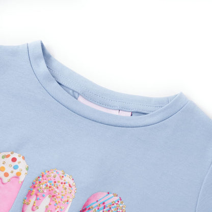 Kindershirt 116 blauw Blauw