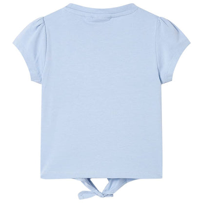 Kindershirt 128 blauw Blauw