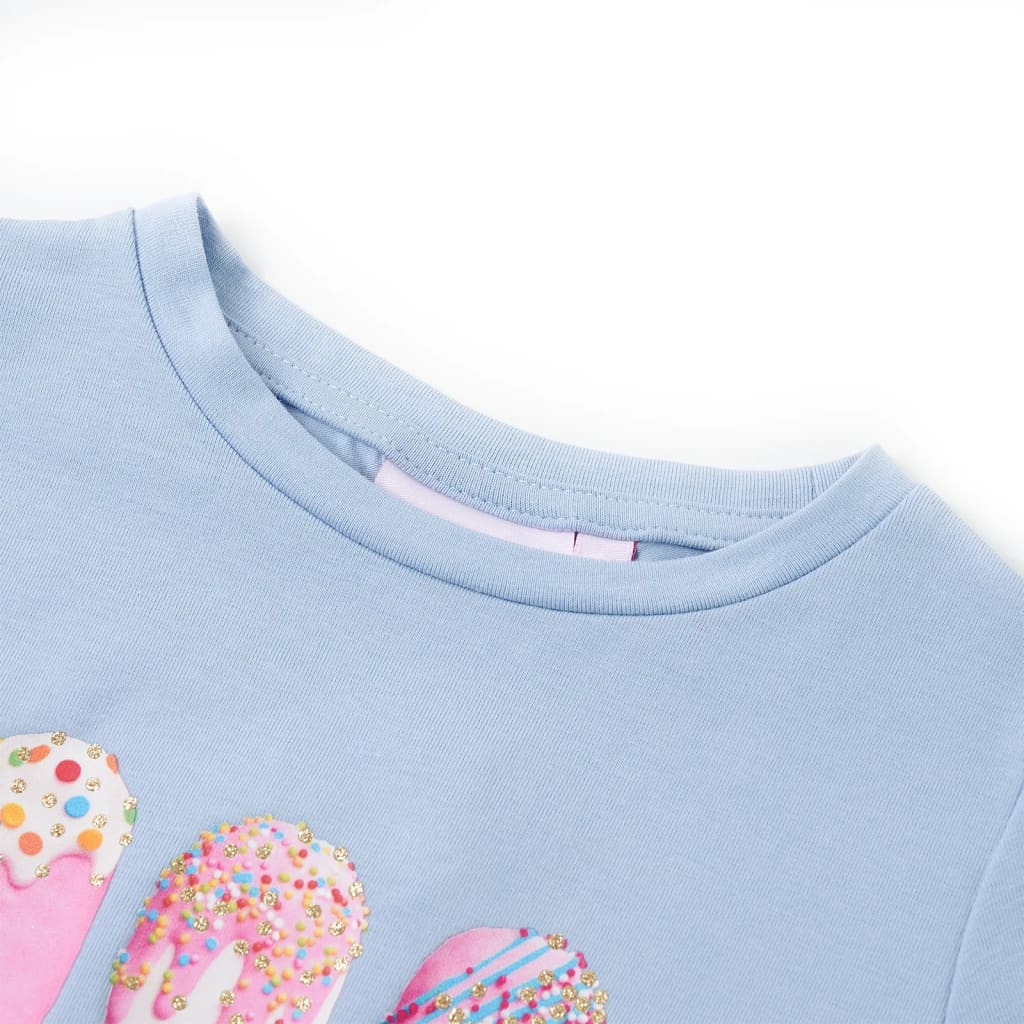 Kindershirt 140 blauw Blauw 140