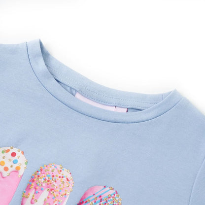 Kindershirt 140 blauw Blauw 140