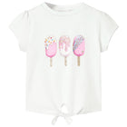 Kindershirt 128 ecru ijsjesprint