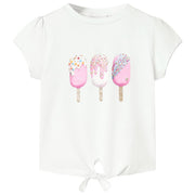 Kindershirt 128 ecru ijsjesprint