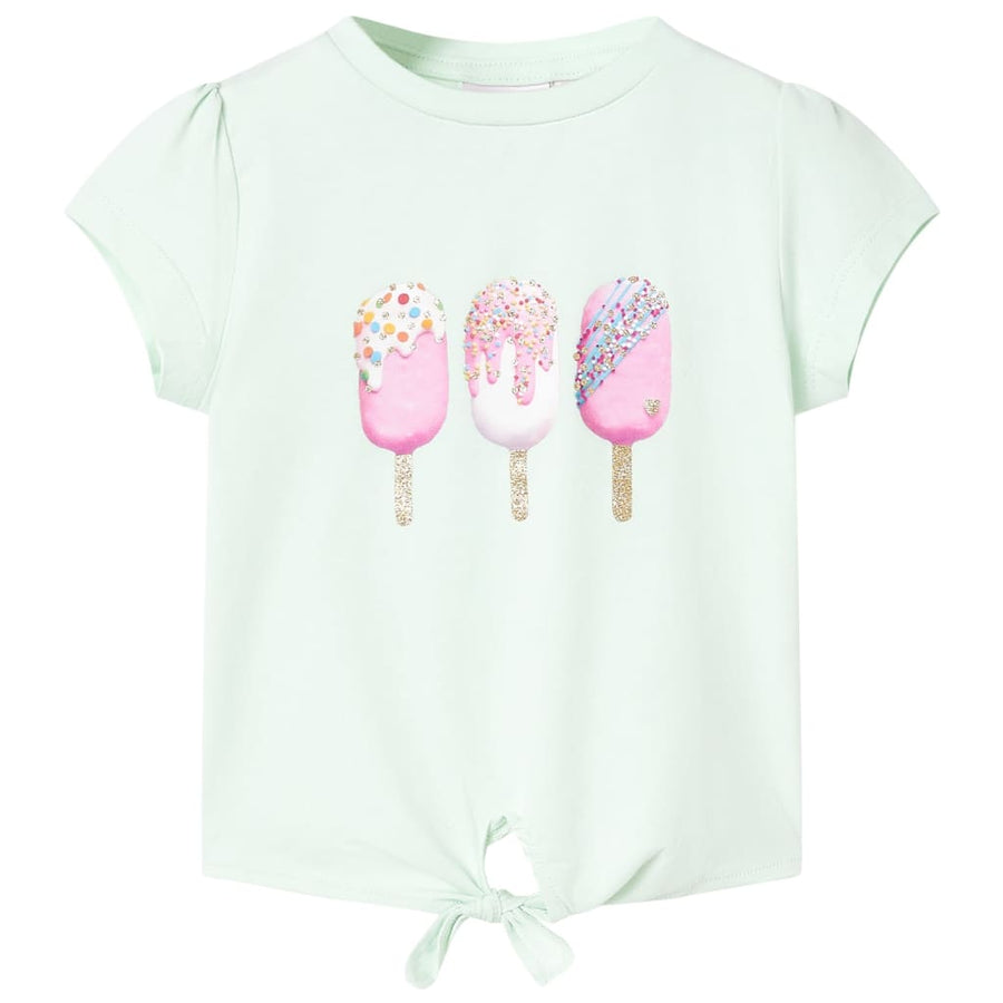 Kindershirt 104 lichtmintkleurig Mintgroen